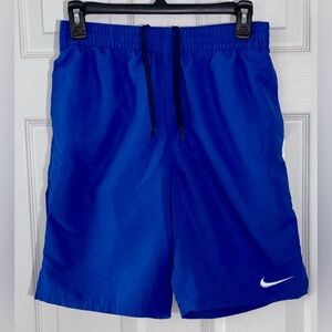 Nike Hybrid Swim Training Shorts Blue Mesh Lined Size Small